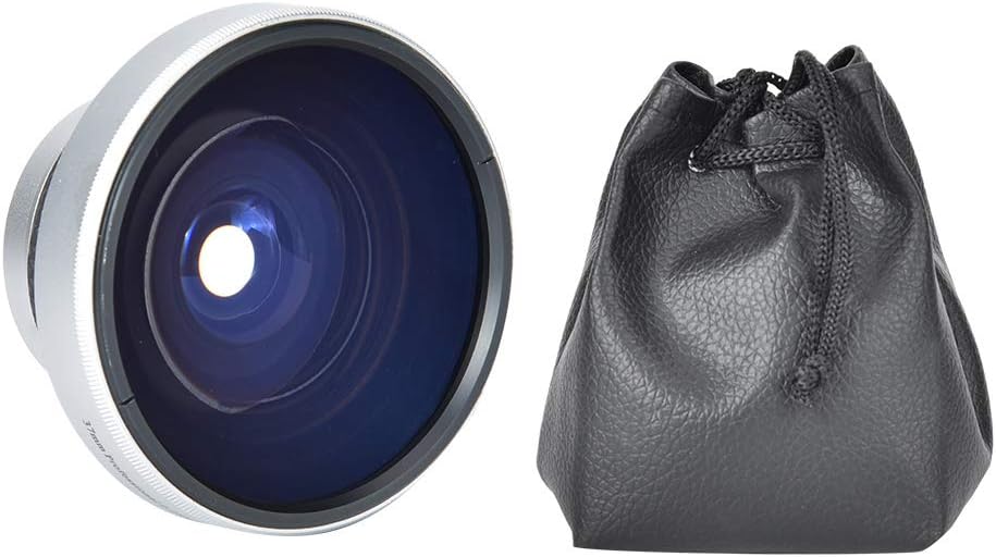 37Mm Fisheye Lens Camcorder,Camera Lens Silver Strong Applicability 37mm 0.25X Super Fisheye Additional Lens for 37mm Caliber Camera Lenses - Image 6